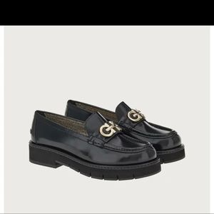 Ladies Gancini Plaque Ferragamo loafers. Brand new!